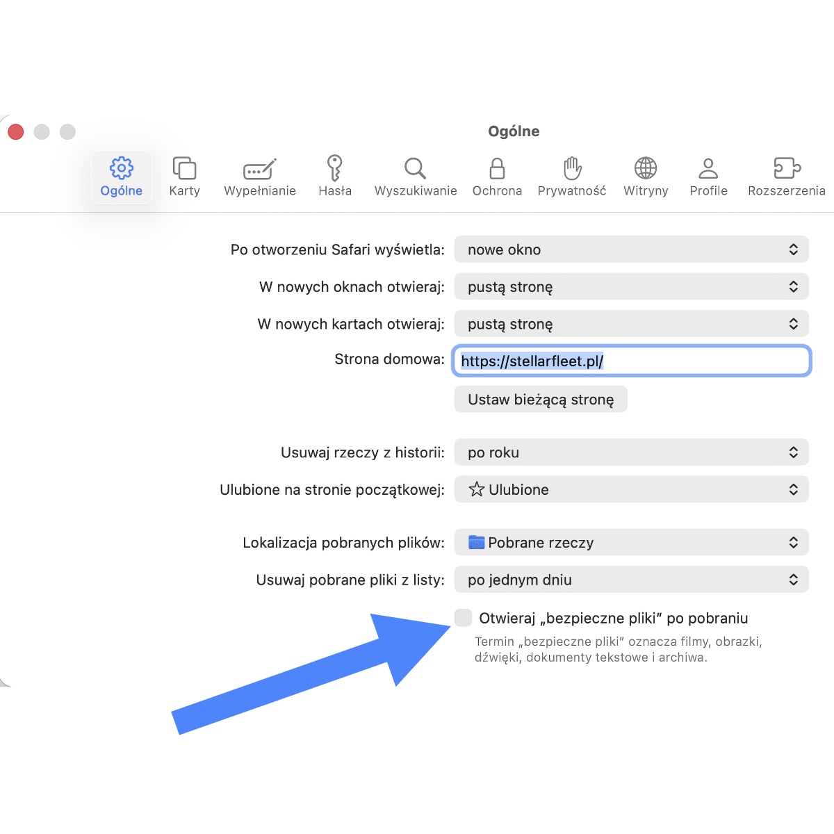 Safari automatycznie otwiera pobrane pliki? Jak to wyłączyć